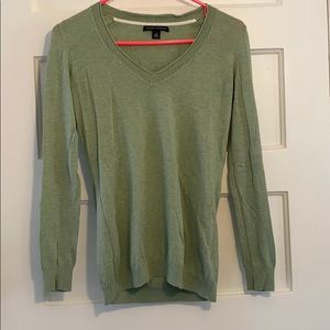 Spring green v neck Banana Republic sweater